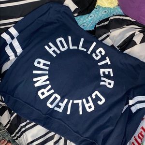 Hollister crop too long sleeve large